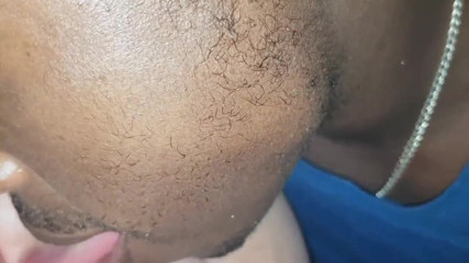 Real homemade BBW BBC porn: Youngenglishbbw 大黑屌 nata4sex 舔我的阴户，被狠操菊花内射