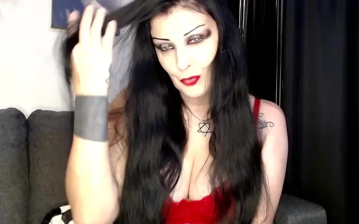 Abby Anna: Red Lipstick Application Duck Lips Hot Smoking MILF
