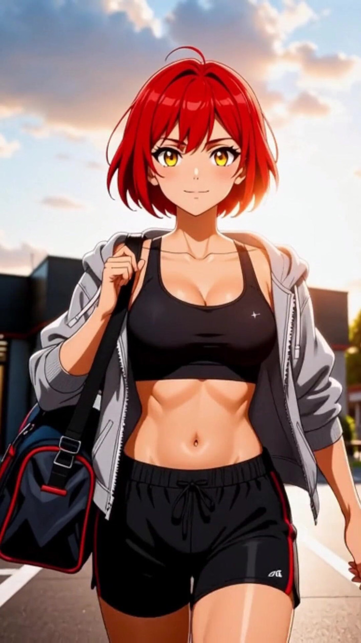 Sdanimacionescol: The Beautiful Akari Loves the Gym, Ice Cream and Hard...