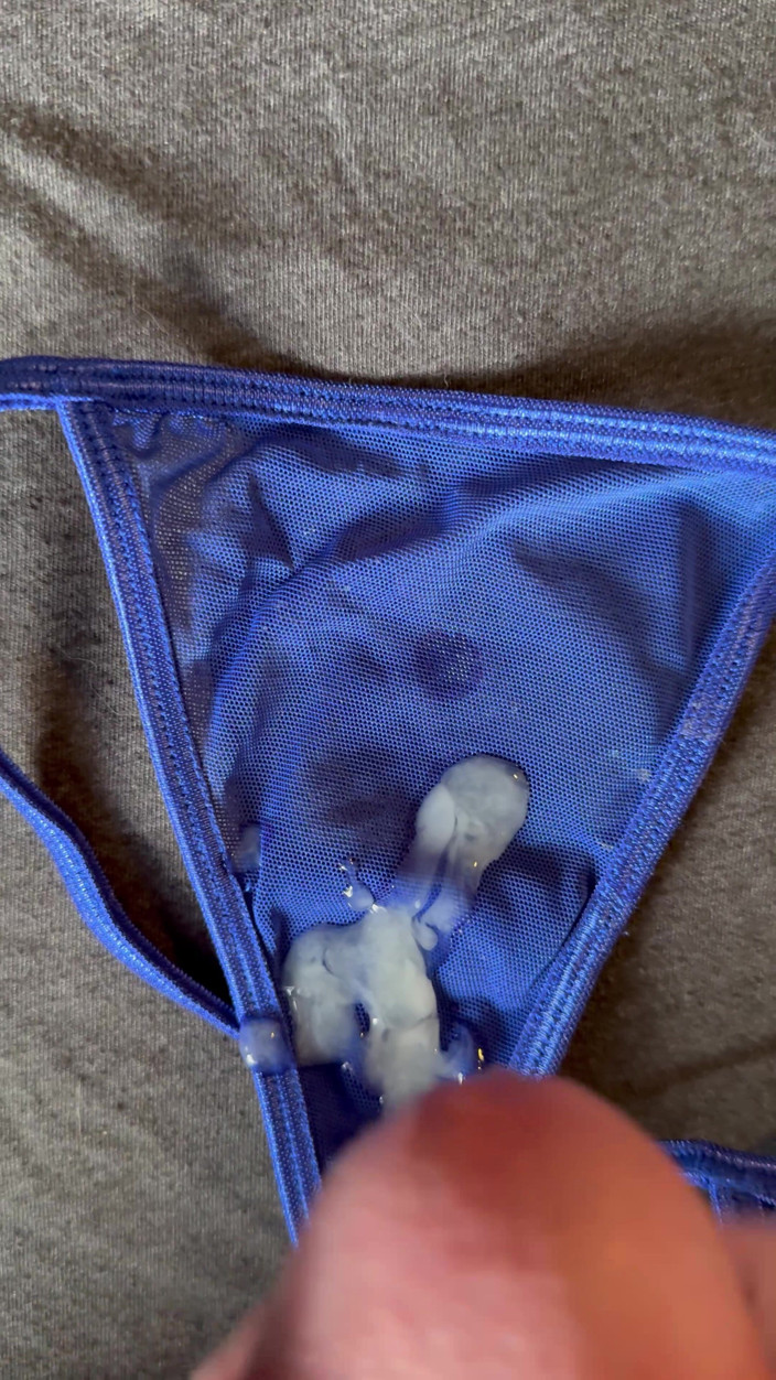 CumDaily: Cum on Wife’s Panties 22