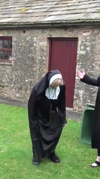 Trisha and Claire are nuns on the run