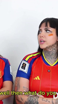 We Bet a Soccer Match Against Some Spanish Female Fans and Ended up Fucking Their Asses
