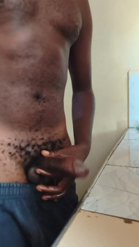 Solo Boyfriend Jerking His Hard Dick Early in the Morning and Released Load of Cum on the Kitchen Worktop