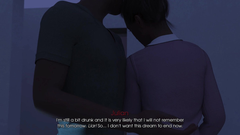 3D Cartoon Porn: 我的快乐6：朱利安的神秘和julia-haley女同性恋舔手指