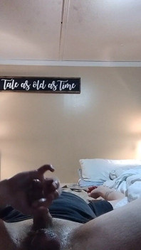 Horny Stepdaddy Strokes Himself