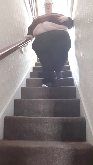 SSBBWLadyBrads: Stair goddess