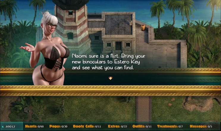 Dirty GamesXxX: Treasure of Nadia: orgasmo femenino masturbándose y chorros fuertes ep.4