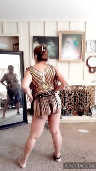 Dance Striptease 71 Year Old Latina with Hairy Pussy
