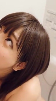 Cute Japanese babe sucks multiple cocks in a bath
