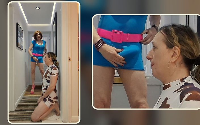 Lucy Essex CD: Big Cock Crossdresser Lucy Face Fucking MILF Lisa