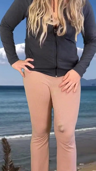 Enorme pau transsexual cum praia casa