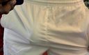 Mr. Magic Devil: Bulging Around Commando in White Nylon Shorts