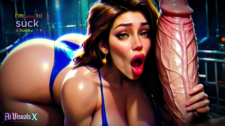 AI Visuals X: Büyük memeli polis orta yaşlı seksi kadın canavar yaraklar hayal...