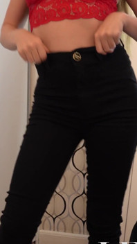 Üvey anne jeans belden belden bağlı denemesi