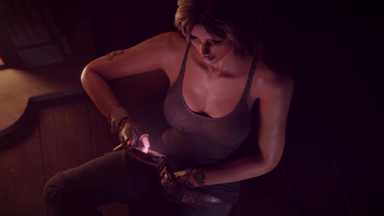Velvixian 3D: Lara Croft Bondage - Show with Monster