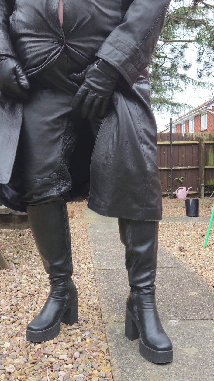 Leatherman63: Leren loopgravenjas