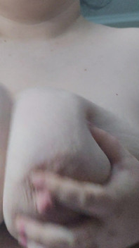 Playing with My Huge Tits While I'm Soaking Wet