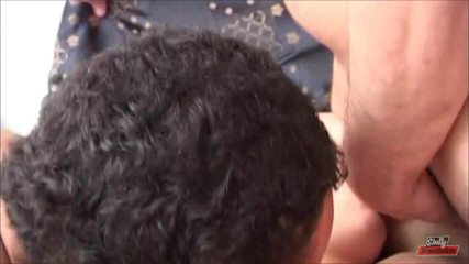 Vere Casalinghe Italia.: Horny brunette gets banged by three guys