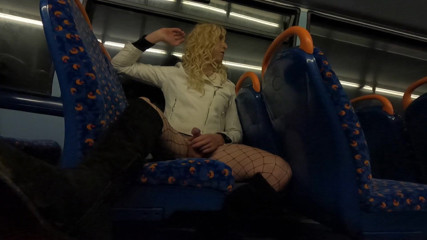 The Midnight Minx: Crossdresser cums on bus