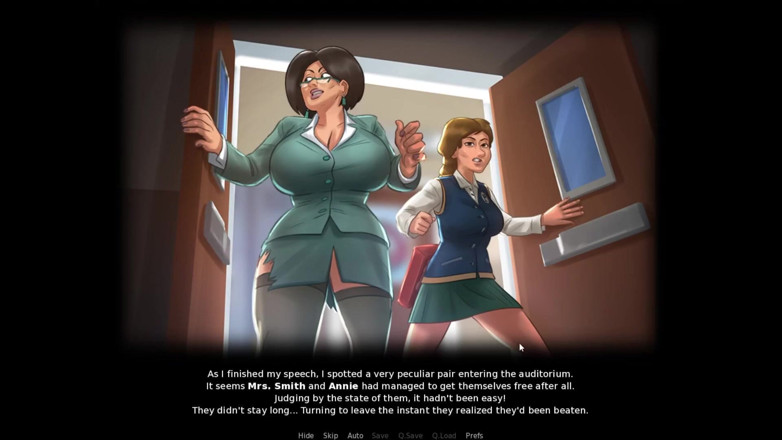 LewdArcade: Summertime Saga Miss Dewitt &amp; Helan &amp; eve 애니메이션 컬렉션 [11부] 누드 섹스 게임 플레이