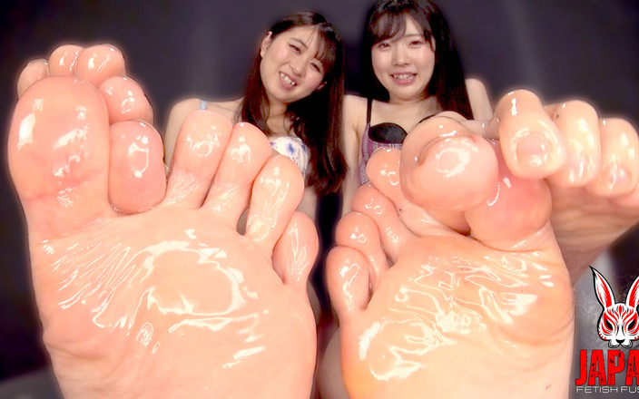 Japan Fetish Fusion: Your Cock Trapped in Oily Feet: Hikaru Minazuki &amp; Sakura Hoshina...