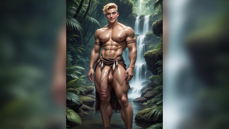 AI gay porn: Ai Gay巨大的鸡巴表演