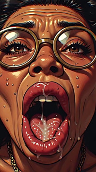 Seni kekasih pancutan mani bibir besar