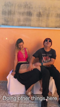 A Meeting Between a Slut and a Blind Man in the Square.