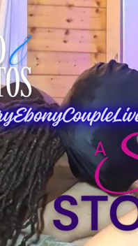 Teaser Suck Story Live 1 Astrid & Artos Hairy Ebony Couple Live Porn
