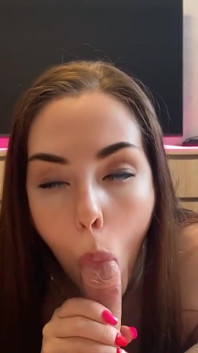 Spring Break with Younger Stepsister Ends with Sleepy Blowjob!