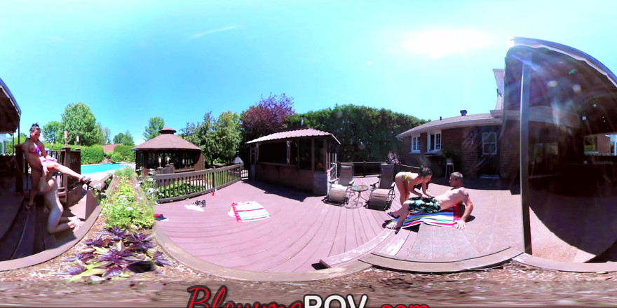 Blow me POV: Vr пара обмінюються оргією вчотирьох