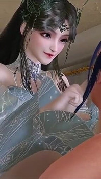The Digital Goddess of Enchanted Curves - 3D Animation Hentai