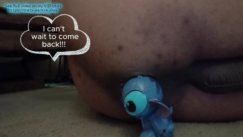 KNKY Bee: Steh dostane anál od zadku Giant Bee