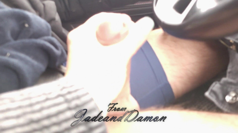 JadeandDamon: Auto rauchen, blowjob, mund-sperma