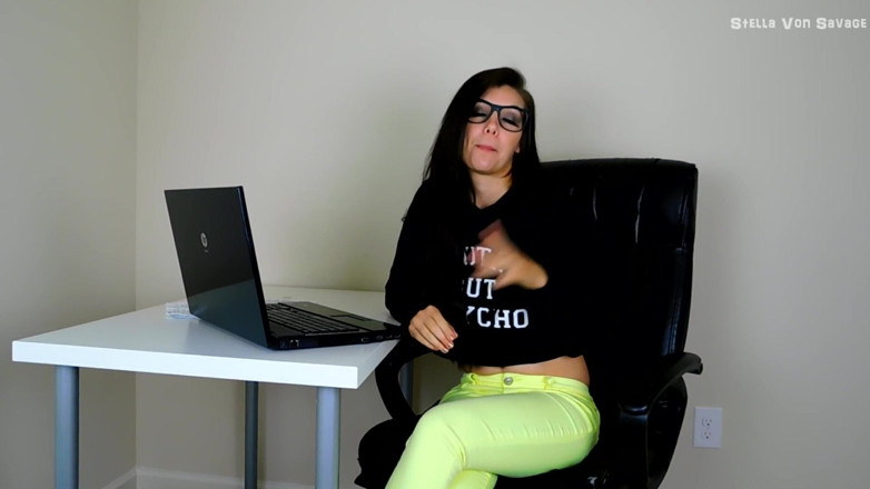 Stella Von Savage: Pixel Penis - Coworker's Sph