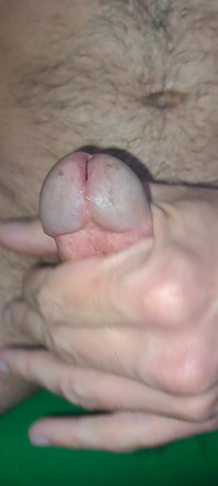 Close-up and Great Cumshot with My Saliva.