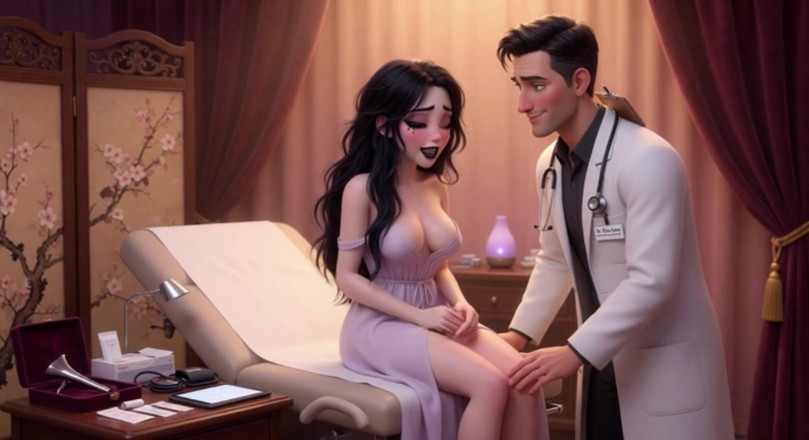 My night collection: O primeiro checkup gótico sensual de Luna desperta nas mãos...