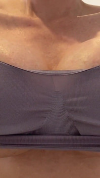 Sweaty 34jj Gym Boobs Oiled up Begging You to Fuck and Cum