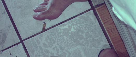 Stink HairyMale: Vezi aceste picioare - Muncitor fumător