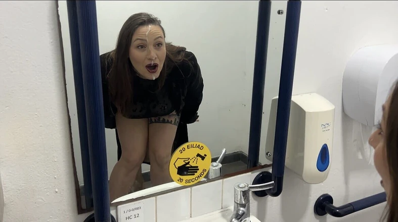 Lustful Libertines: Cheating Wife Fucks Employee in Pub Toilet While Husband Waits...