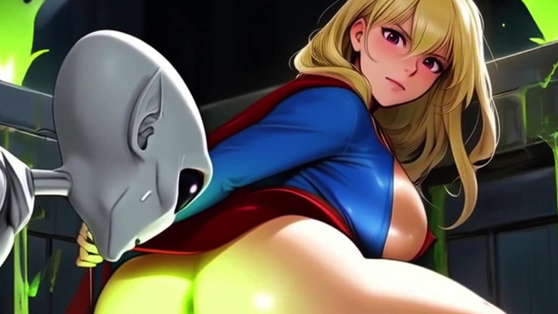 Spicy Toons: Superiorgirl : expériences extraterrestres