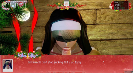 Cumming Gaming: Natale illimitato [gioco porno hentai di natale] Ep.5 la suora nera...