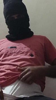 Solo Night Masturbation and Cumming on Stomach