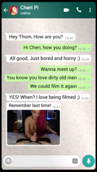 Cheri Pi Whatapp Sexting an Old Man