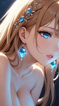 Whispers of Magic - Ai Girl and a Glowing Orb