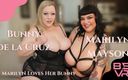 Blush Erotica VR: Grandotas tetonas lesbianas Bunny de la Cruz Marilyn Mayson Bevr