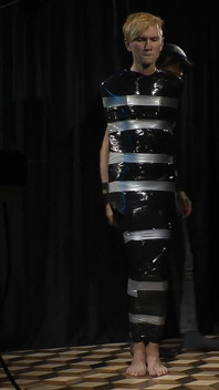 Nicky Wrapped Socks Gagged