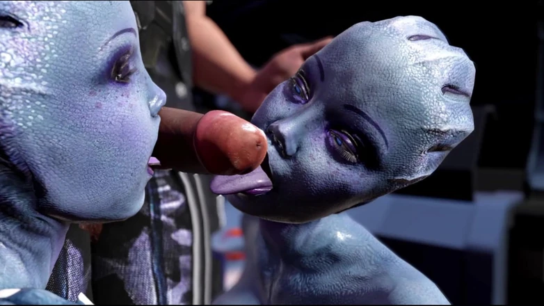 denisporco animation: Asari Twins Alien Sex