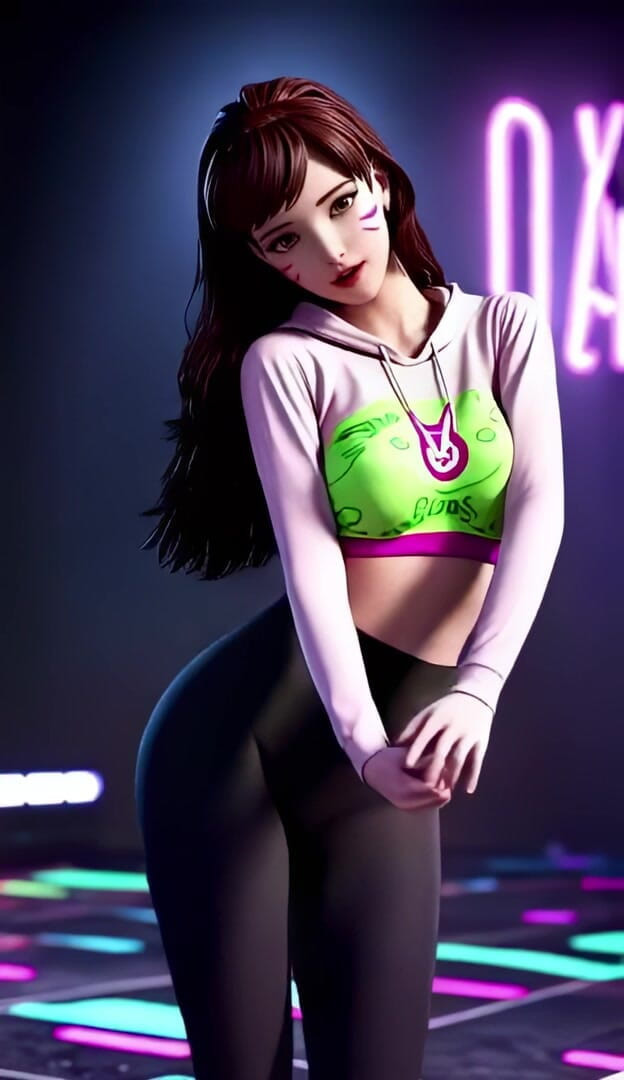 3D-Hentai Games: D.va의 불타는 불 댄스 (2ne1 - 화재)