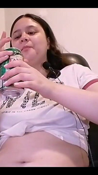 Watch as I Continue to Fill up My Tummy, with Some Spicy Fries and Soda! My Belly Is Getting Rounder, Ain't It? Want Me to Sit O